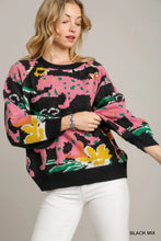 Load image into Gallery viewer, Animal Jacquard Print Pullover Sweater
