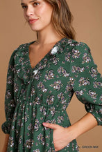 Load image into Gallery viewer, Mini Corduroy Mixed Print Dress with Ruf
