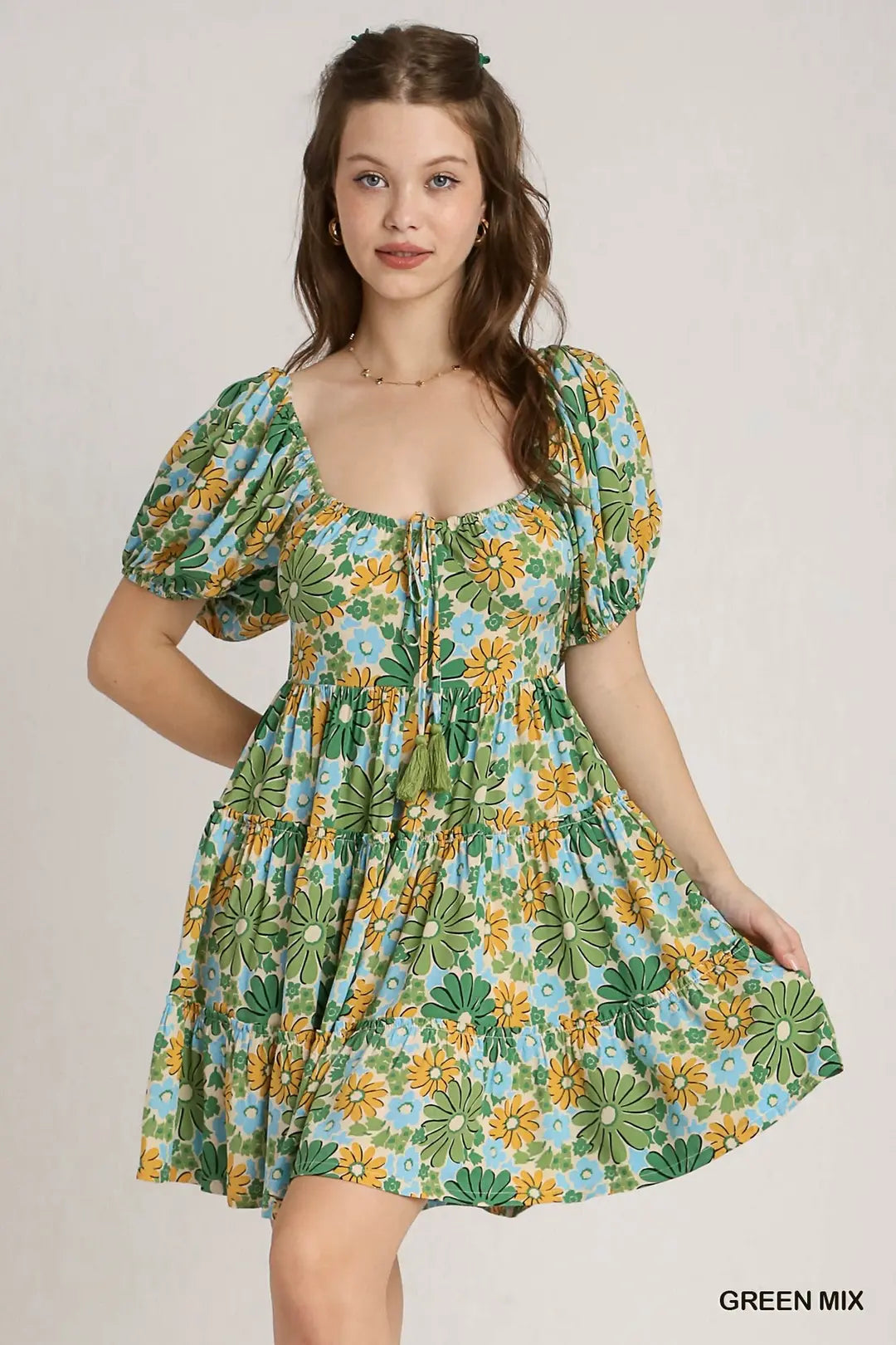Floral Print Mini Dress