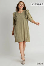 Load image into Gallery viewer, PLUS Mineral Wash French Terry Dress
