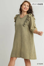 Load image into Gallery viewer, PLUS Mineral Wash French Terry Dress
