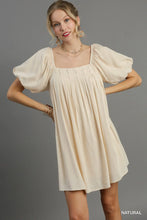 Load image into Gallery viewer, Squared Neckline Mini Dress
