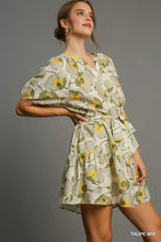 Load image into Gallery viewer, Floral Half Button Down Dress
