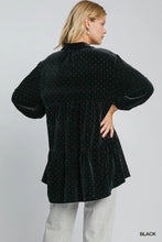 Load image into Gallery viewer, Velvet Collared Tunic Dress
