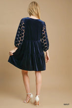 Load image into Gallery viewer, Tiered Velvet Mini Dress
