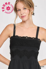 Load image into Gallery viewer, Lace Applique Sleeveless Midi Dress
