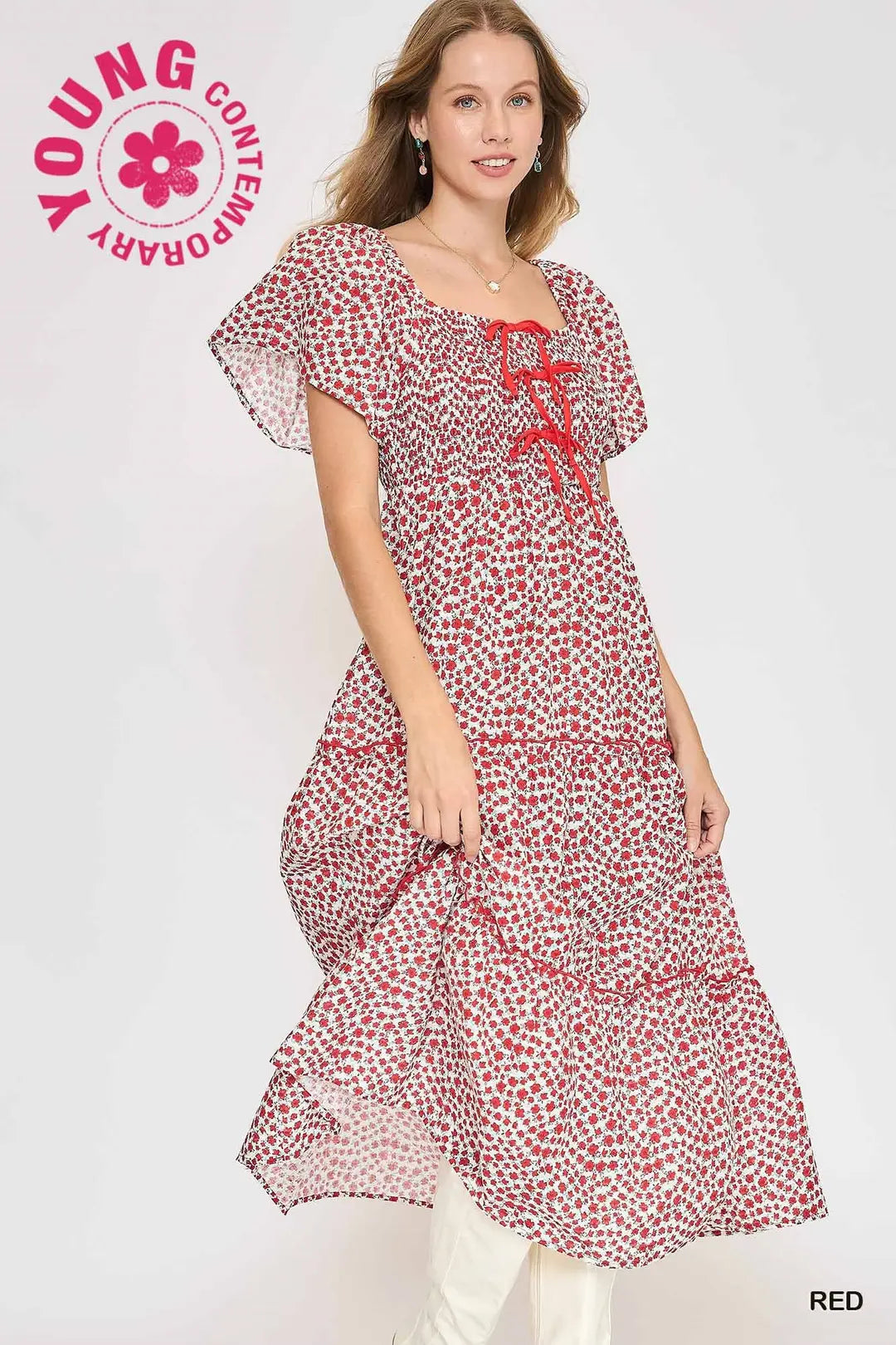 Floral Print Maxi Dress