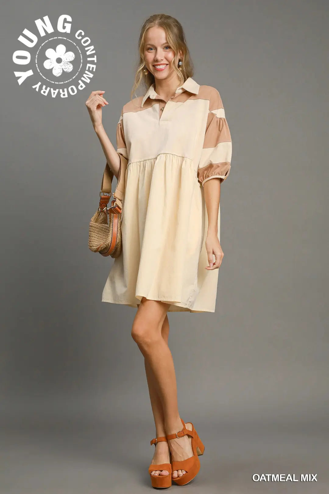Oversized Dolman Sleeved Dress
