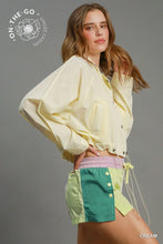 Load image into Gallery viewer, Cropped Hooded Windbreaker Jacket
