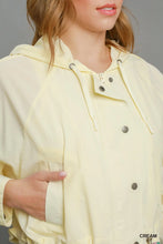 Load image into Gallery viewer, Cropped Hooded Windbreaker Jacket
