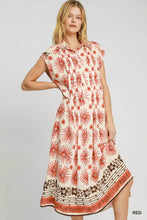 Load image into Gallery viewer, Mixed Border Print Midi Dress
