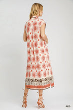 Load image into Gallery viewer, Mixed Border Print Midi Dress
