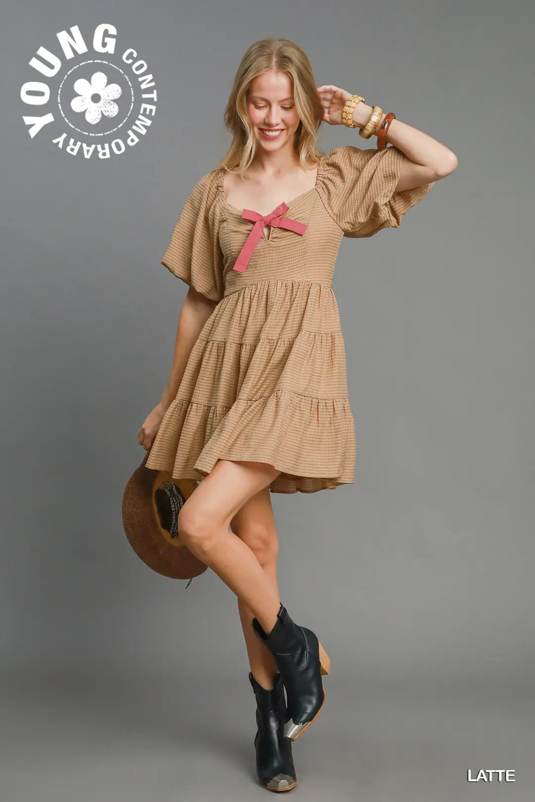 Seersucker Mini Dress