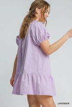 Load image into Gallery viewer, Embroidered Collar Mini Dress
