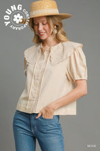 Load image into Gallery viewer, Collar Short Sleeve Top
