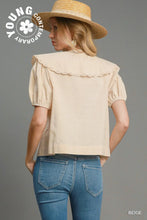 Load image into Gallery viewer, Collar Short Sleeve Top
