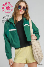 Load image into Gallery viewer, Open Front Windbreaker Jacket
