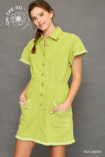 Load image into Gallery viewer, Casual Button-Front Utility Dress
