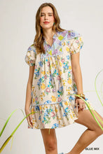 Load image into Gallery viewer, Floral Patchwork Babydoll Dress
