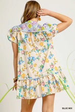 Load image into Gallery viewer, Floral Patchwork Babydoll Dress
