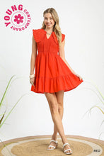 Load image into Gallery viewer, Collar Smocked Mini Dress
