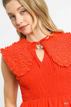 Load image into Gallery viewer, Collar Smocked Mini Dress
