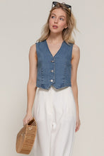 Load image into Gallery viewer, Stretch Denim Vest
