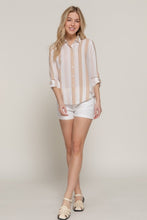 Load image into Gallery viewer, Long Slv Wide Stripe Woven Shirt

