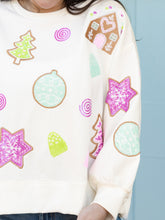 Load image into Gallery viewer, Millie Gingerbread Sequin Sweatshirt
