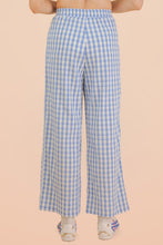 Load image into Gallery viewer, Elastic Waist Checkered Casual Pants
