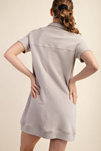Load image into Gallery viewer, Plus French Terry Short Sleeve Quarter Z

