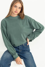 Load image into Gallery viewer, MOCK NECK CROPPED SWEATSHIRT
