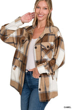 Load image into Gallery viewer, OVERSIZED YARN DYED PLAID LONGLINE SHACKET
