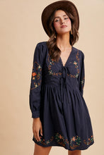 Load image into Gallery viewer, Embroidered Cotton Mini Dress
