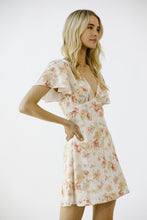 Load image into Gallery viewer, FLORAL FITTED MINI DRESS
