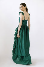 Load image into Gallery viewer, Solid Ruffle Slit Maxi Dress
