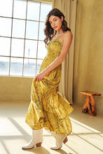 Load image into Gallery viewer, ETHNIC FLORAL PRINTED TEXTURED FABRIC MAXI
