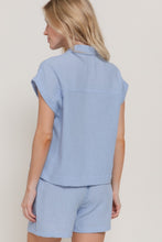 Load image into Gallery viewer, Shirt &amp; Shorts Linen Effect Set
