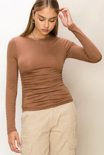 Load image into Gallery viewer, LONG SLEEVE RUCHED TOP
