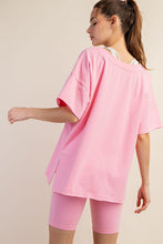Load image into Gallery viewer, COTTON LYCRA OVERSIZED V NECK REVERSIBLE (part of a set)
