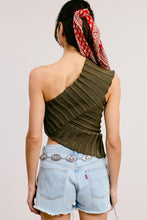 Load image into Gallery viewer, One-shoulder Asymmetrical Ribbed Knit To
