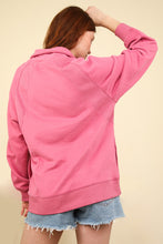 Load image into Gallery viewer, Oversized Sweatshirt Henley Knit Top
