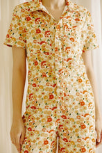 Load image into Gallery viewer, FLORAL SHORT SLEEVE JUMPSUIT
