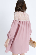 Load image into Gallery viewer, Lace Contrast Dress
