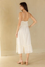 Load image into Gallery viewer, Floral Embroidery V-nec Dainty Ruffle Dr
