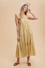 Load image into Gallery viewer, Cotton Plaid Summer Dress
