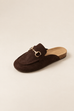 Load image into Gallery viewer, Suede Horsebit Moccasin Loafer Mule
