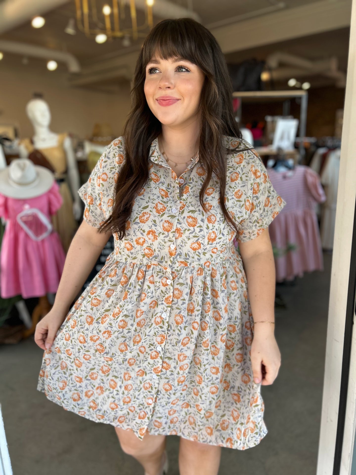 Heidi Short Sleeve Floral Dress