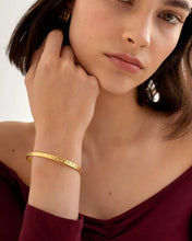 Load image into Gallery viewer, TAYA WOVEN BANGLE | Gold Coated | 2 3/8"
