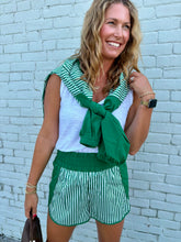 Load image into Gallery viewer, Stripe Active Top &amp; Shorts Set
